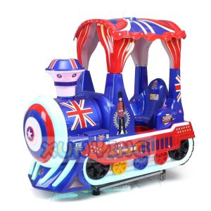 Buy cheap Amusement Coin Operated Kiddie Ride Train Swing Machine Customized from wholesalers