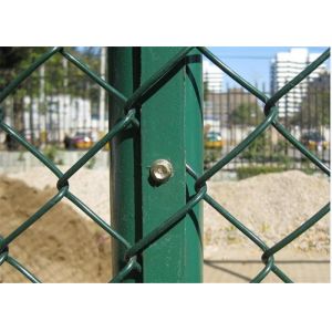 Buy cheap Green Coated Pvc Chain Link Fencing 60x60mm Hole Diamond Mesh from wholesalers