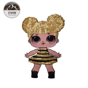 Buy cheap Various Design Doll Embroidered Badge Patch With Sequin / Weave Material from wholesalers