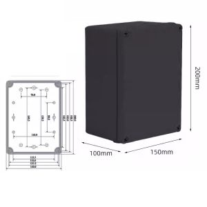 Buy cheap 200*150*100mm Plastic Screws ABS Black Weatherproof Enclosure Box For PCB DIY from wholesalers