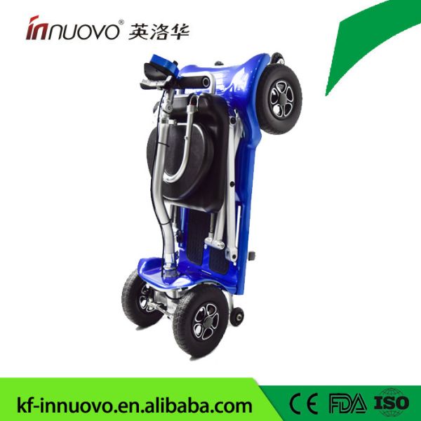automatic folding new light mobility scooter with aluminum frame and lithium