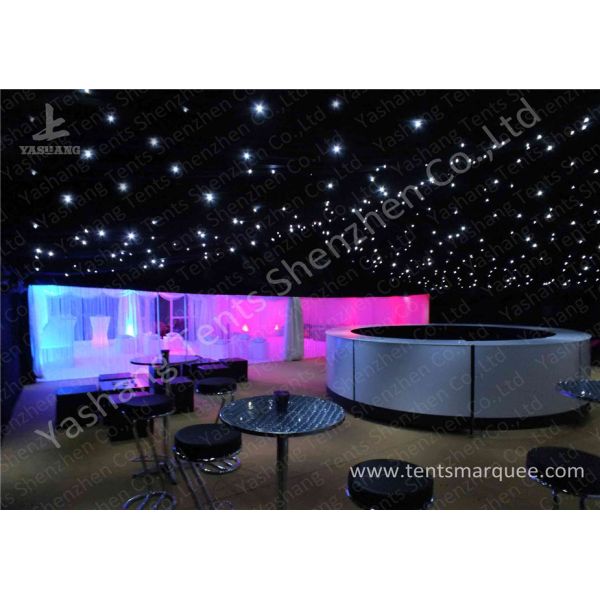 Quality Pretty Lighting Onaments Luxury Wedding Tents with Anodized Aluminum Frame for sale