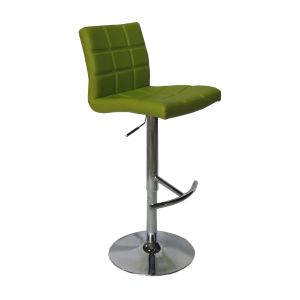 Green Chrome 0.059CBM/CTN Faux Leather Bar Stool ODM