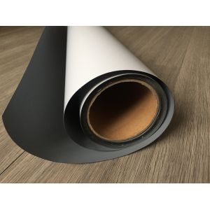 Buy cheap Satin/Luster grey back composite PET banner 330g/420g with coating for roll up displays from wholesalers