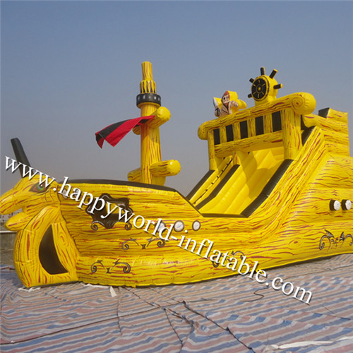 Buy cheap inflatable pirate ship water slide , inflatable prate slide , inflatable dry slide from wholesalers
