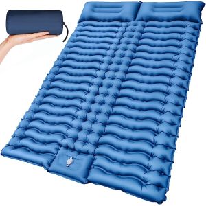Double Sleeping Pad Camping, Camping Self Inflating 4" Extra-Thick Camping Pad 2