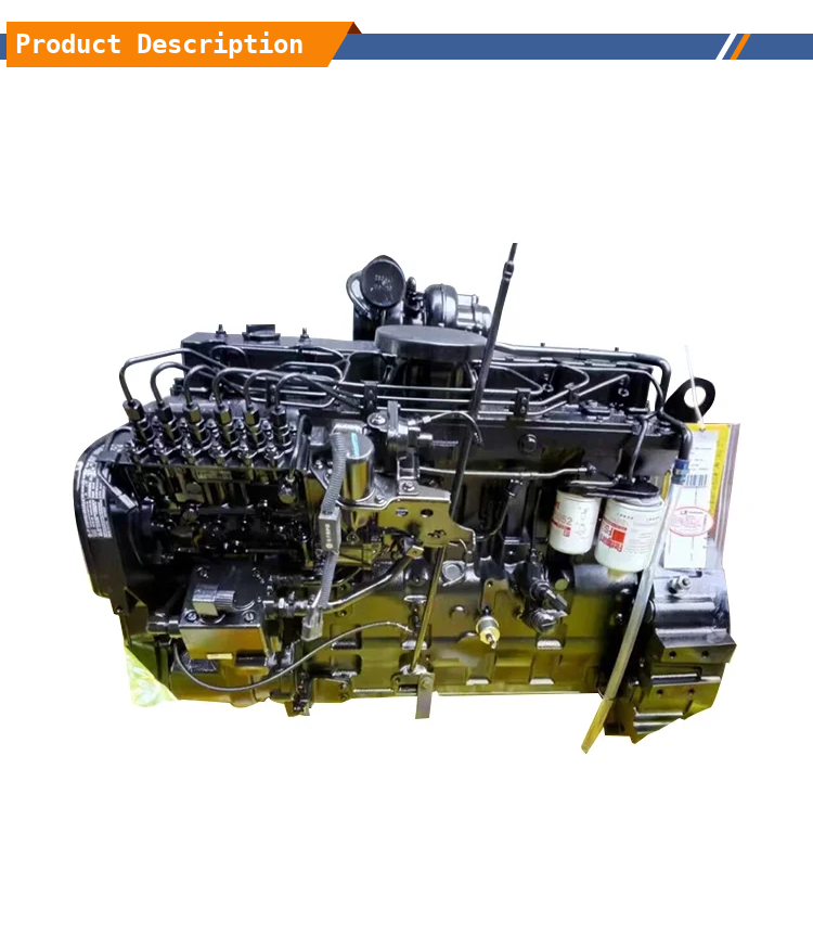 Genuine Heavy Construction Machinery Engine Assembly 6CT8.3 DCEC Model For Cummins