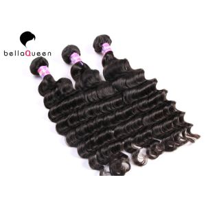 Buy cheap Virgin Mongolian Deep Wave Halo Double Wefted Hair Extensions 8-30" Length from wholesalers