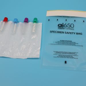 Buy cheap Absorbent Pouch Medical Specimen Bag UN3373 Compliant Transparent Sample Transport With Specimen Shipping Box from wholesalers
