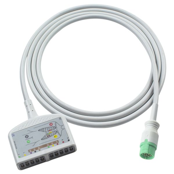 Compatible for Mindray BeneHeart D6 ECG Trunk Cable ECG for Mindray Defibrillato