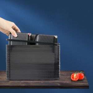 Buy cheap Black Disposable 4.5cm Frozen Food Packaging Containers product