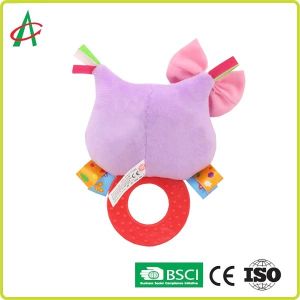 Buy cheap ASTM Handcrafted Nontoxic Baby Plush Rattle With Teether from wholesalers