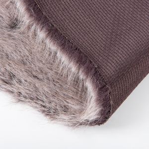 Toy Faux Fur Fabric with Artificial Material and Knitted Backing Technics