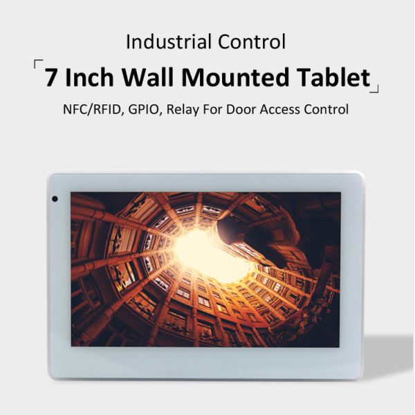 Android Rooted Wall Installed 7 Inch HMI Control Touch Panel Support Ethernet