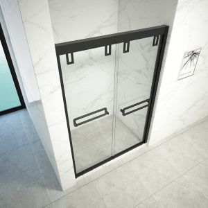Buy cheap Frameless Hinged Bifold Toughened Glass Shower Screen Explosion Proof from wholesalers
