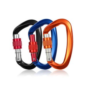 Buy cheap Customized Locking Carabiner Clips for Heavy Industry Climbing and Hammock Safety Hook from wholesalers