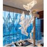 Buy cheap Custom Made Leaf Pendant Light Large Lobby Chandelier Modern Glass Decoration Lighting from wholesalers
