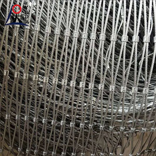 Customized Diameter Stainless Steel Wire Rope Mesh Slope Protection Soft Flexible