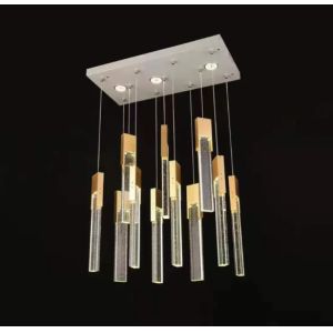 Buy cheap Customizable Entryway Chandelier DY2838 Gold Crystal Small Square Box 61*370mm Full Design And Sample Customization from wholesalers