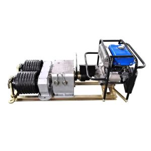Buy cheap Dual Wheel Diesel Powered Winch 40KN Wire Pulling Winch Machine product