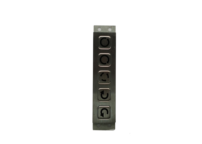 No Backlight Stainless Steel Matrix Keypad , Smooth Surface Mechanical Number