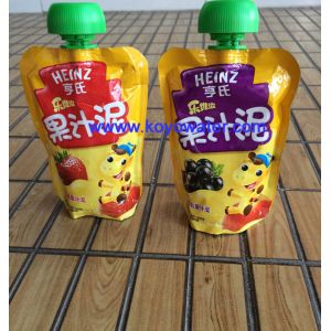 doypack bag with cap/doypack filling machine/standing pouch with straw/straw bag