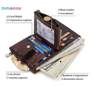 Buy cheap 100% Genuine Leather Male Purses With Zip Coin Customize Logo Men Wallet And Card Holder from wholesalers