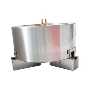 Through Hole Lathe Machine Tube Chuck , Pneumatic 3 Jaw Chuck