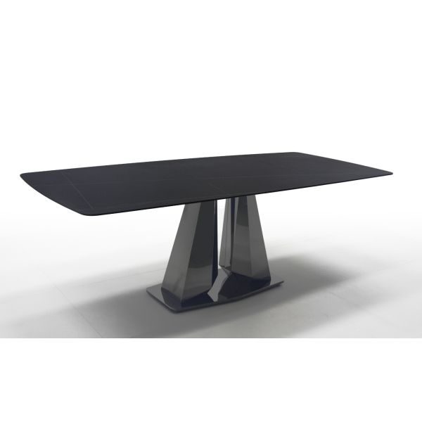 Modern Dining Room Furniture Black Marble Table Top Ceramic Dining Table Factory Hot Sell Luxury Home Furniture