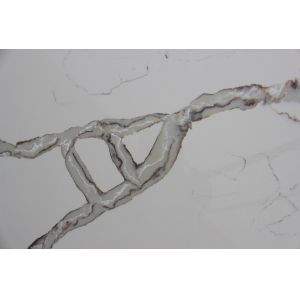 High Hardness Calacatta White Quartz / Calacatta Quartz Slab Non Radioactive