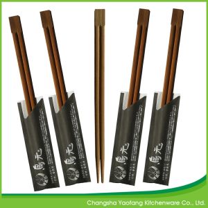 Natural Chinese Takeaway Chopsticks Bamboo 24cm Twins Carbonized