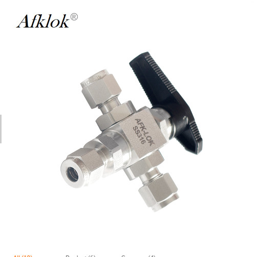 Buy cheap Forged Gas Control Stainless Steel 3 Way Ball Valve 3000 Psi 1/2 OD Size BV3W-04 from wholesalers
