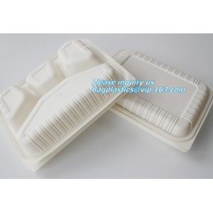 Buy cheap Plastic corn starch biodegradable meat tray, Cornstarch disposable biodegradable plate from wholesalers