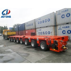 Over Heavy Duty Steel Multi Hydraulic Gooseneck Steering Axis Modular Lowbed