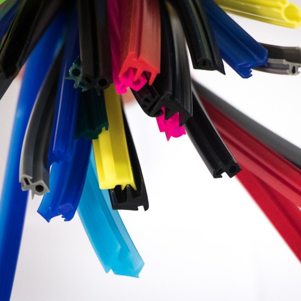 Quality SR7001 BAIYUN Silicone Rubber Sealing Strip Silicone Weather Stripping Door Seal Strip for sale