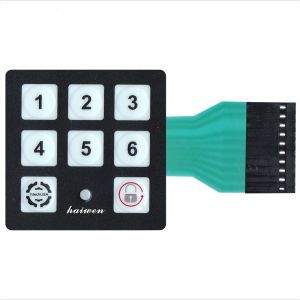 Customized Push Button FPC Membrane Switch Waterproof With LED