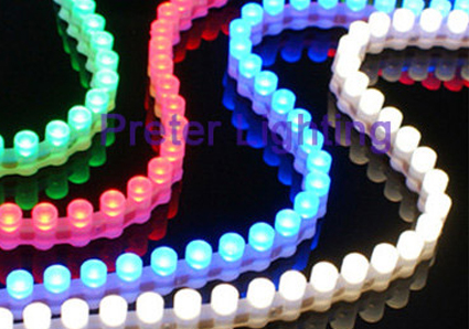 Quality Clear PVC waterproof 12V DC / 45 degree flexible LED strip light in white color for sale