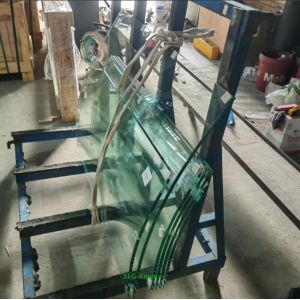 Buy cheap Flat Curve 1/2'' 12mm Clear Tempered Toughened Hardened Glass For Railing Balustrade Balconies Patio from wholesalers