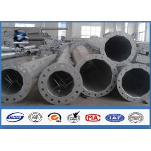 Buy cheap 66KV Galvanized Electrical Transmission Steel Utility Poles With Zinc Coating from wholesalers
