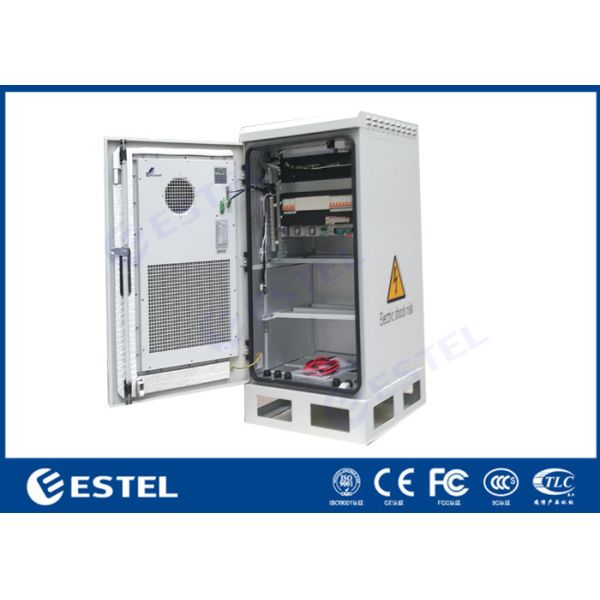 Quality PEF Insulation IP55 Pole Mount Enclosure 150W/K Heat Exchanger for sale