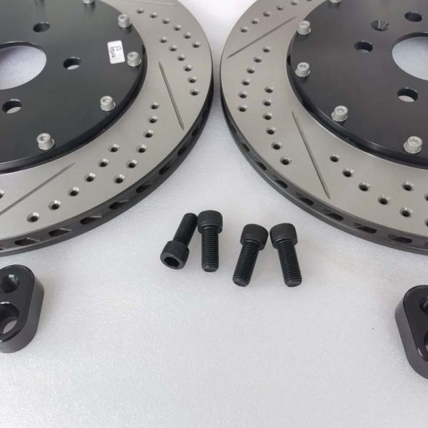 355*22mm Drilled Slot Disc Center Bell For Audi S3 Rear