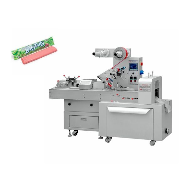 Quality Manufacturing Taffy Candy Packaging Machine / Cut And Pillow Wraping Machine for sale