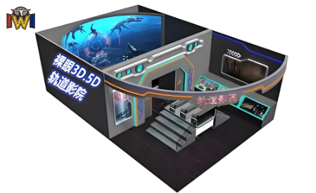 Theme Park VR Curved Screen Cinema with 150 Degree Vertical Perspective Coverage