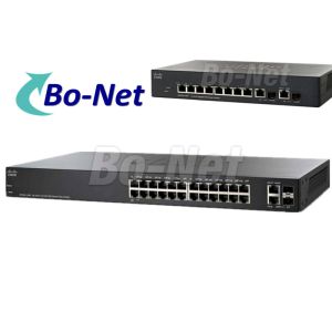 SF220 24 High Speed Cisco SMB Switch With 2 Gigabit Ethernet Combo Uplink Ports