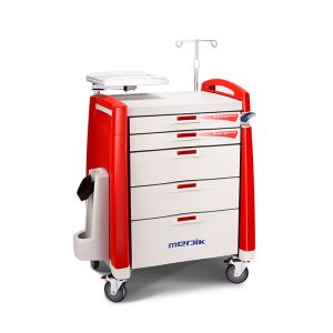 Buy cheap Anesthesia Seamless Drawer Medication Dispensing Trolley , Medicine Crash Cart from wholesalers