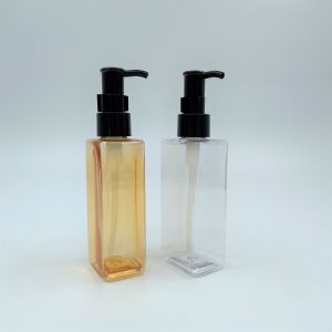 Buy cheap Coated Shampoo Square Plastic Lotion Bottles 150ml With PP Pump from wholesalers