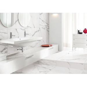 Buy cheap Anti Bacterial Carrara Marble Ceramic Tile With Fine Air Permeability from wholesalers