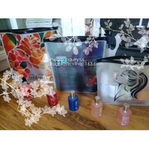 Buy cheap Biodegradable frosted eva plastic pvc zip lock cosmetics bag, frosted cosmetics bag,pvc zipper bag,custom eva bag from wholesalers