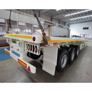 Buy cheap 40 Feet Flatbed Container Transport Truck Semi Trailer with Relay Valve Wabco AND9400 from wholesalers