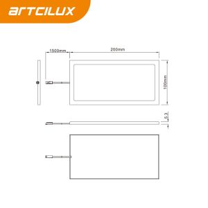 5.3mm Thin Square Under Cabinet Lights SMD4013 Surface Mounted Kitchen LED Light